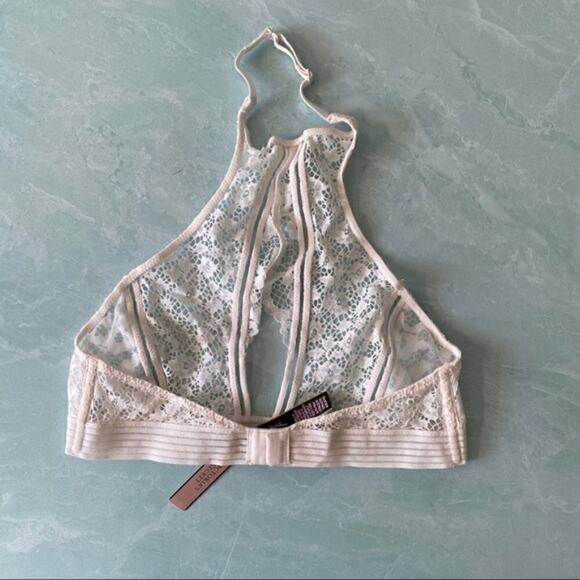 Victoria's Secret white lace halter bralette S NWT - Picture 2 of 4
